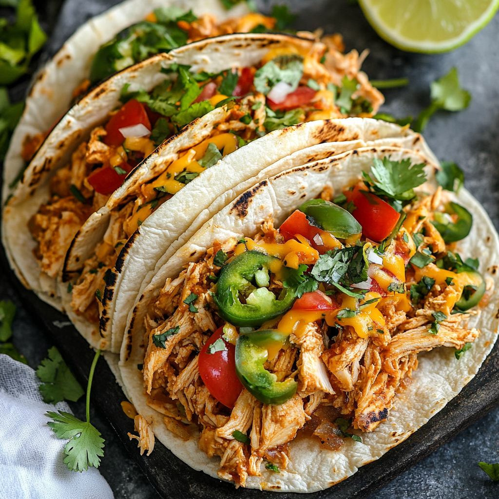 instant pot chicken tacos​