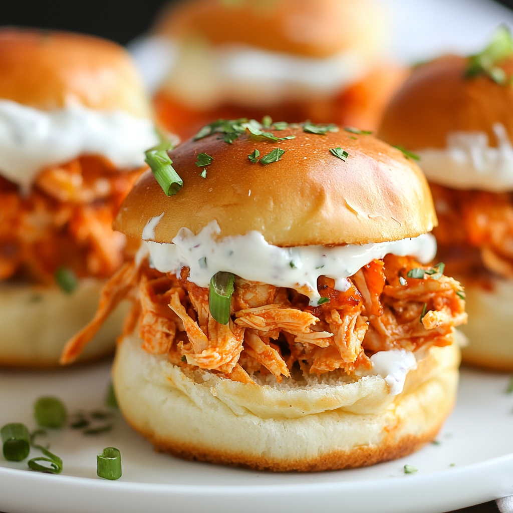 buffalo chicken sliders​